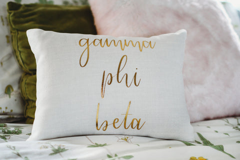 Gamma Phi Beta Throw Pillow