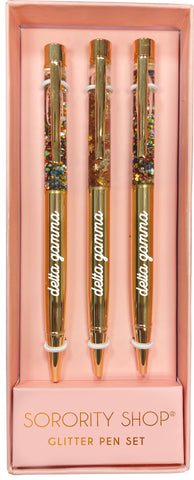 Delta Gamma Glitter Pens (Set of 3)