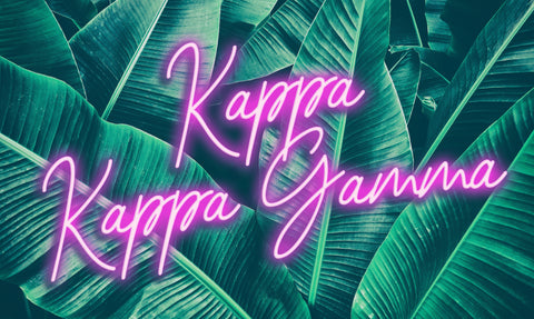 Kappa Kappa Gamma Palm Flag