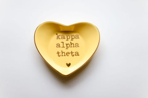 Kappa Alpha Theta Ceramic Ring Dish