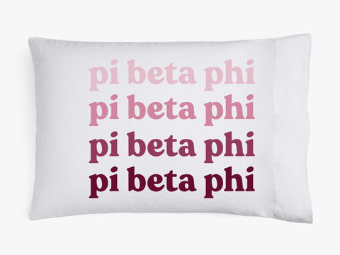 Pi Beta Phi Cotton Pillowcase