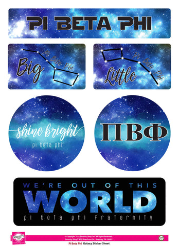 Pi Beta Phi Galaxy Stickers