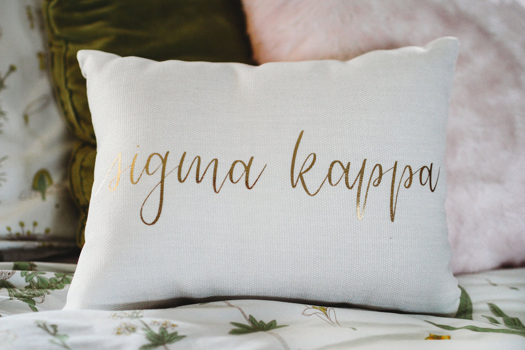 Sigma Kappa Throw Pillow