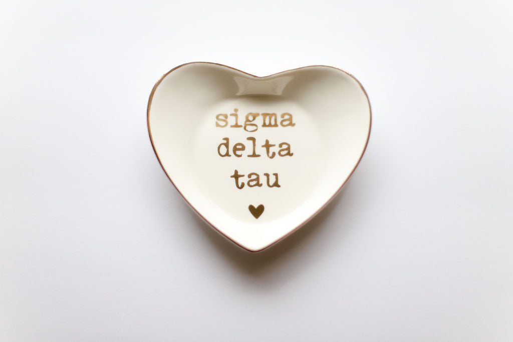 Sigma Delta Tau Ceramic Ring Dish