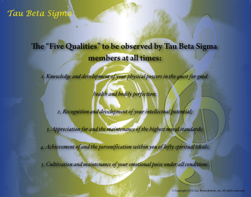 Tau Beta Sigma  <br> Tribute Poster
