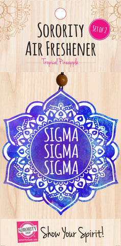 Sigma Sigma Sigma Mandala Air Freshener