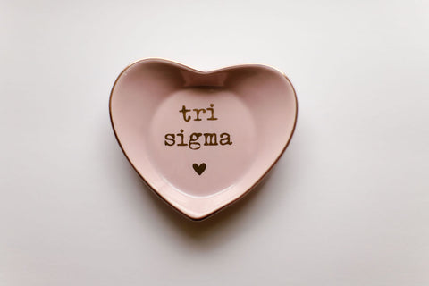 Sigma Sigma Sigma Ceramic Ring Dish