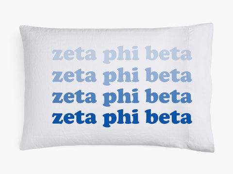 Zeta Phi Beta Cotton Pillowcase